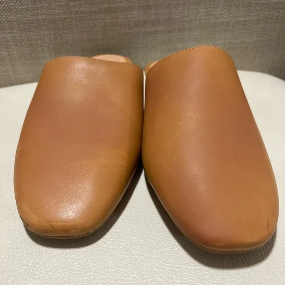 Madewell The Cory Brown Leather Women's Mules Size 9 - Picture 4 of 11